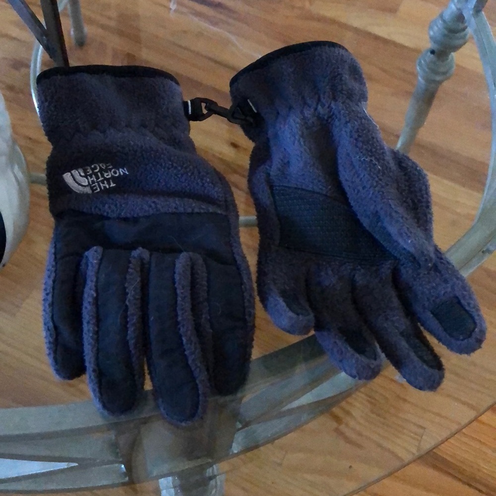 The North Face polar fleece gloves kids small